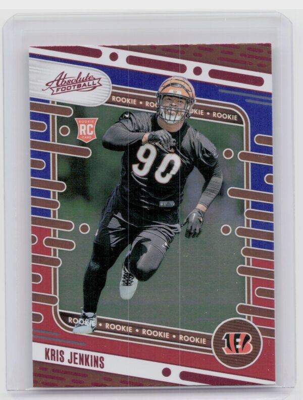 2024 Absolute Kris Jenkins Red and Blue RC 149 Bengals