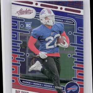 2024 Absolute Ray Davis Red and Blue RC 188 Bills