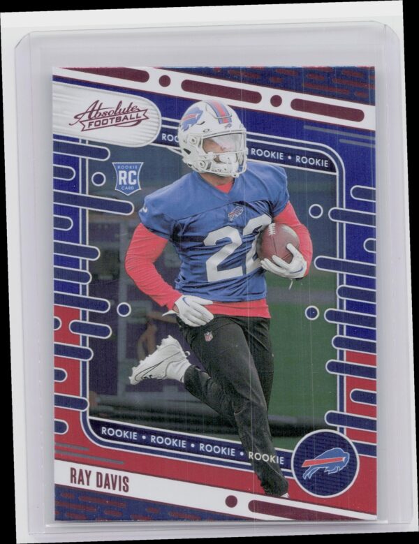 2024 Absolute Ray Davis Red and Blue RC 188 Bills