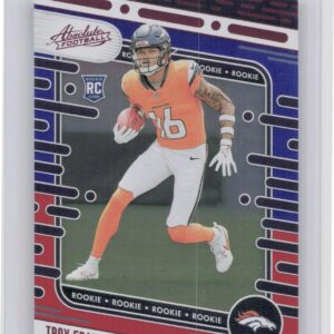 2024 Absolute Troy Franklin Red and Blue RC 178 Broncos