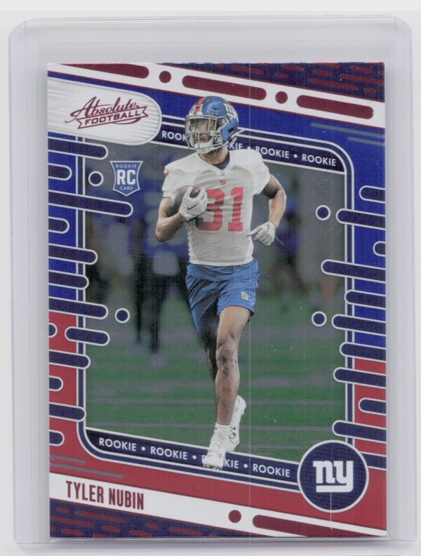 2024 Absolute Tyler Nubin Red and Blue RC 147 Giants