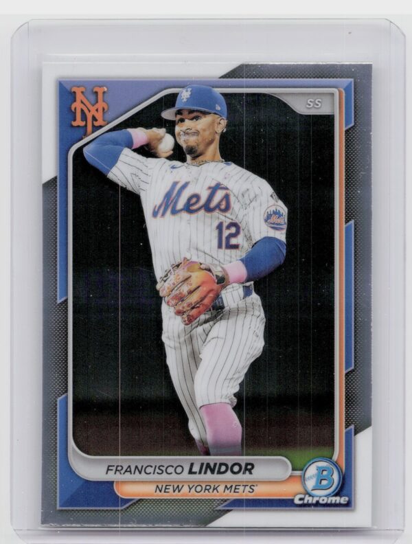 2024 Bowman Chrome Francisco Lindor #35 Mets