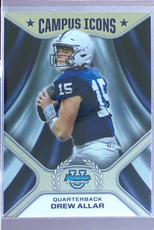 2024 Bowman University Chrome Drew Allar CI-13 Lions Campus Icons