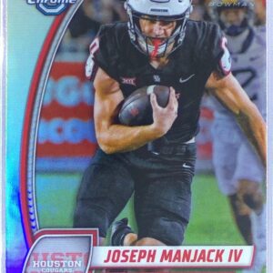 2024 Bowman University Chrome Joseph Manjack IV Refractor RC 107 Cougars