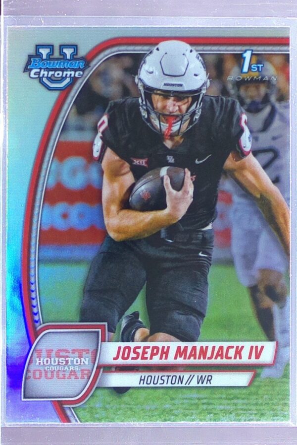 2024 Bowman University Chrome Joseph Manjack IV Refractor RC 107 Cougars