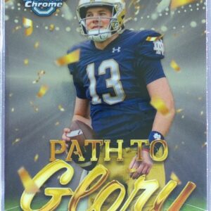 2024 Bowman University Chrome Riley Leonard PG-4 Irish Path To Glory