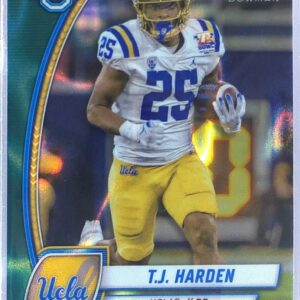 2024 Bowman University Chrome T.J. Harden Teal Lava Refractor RC 165 Bruins