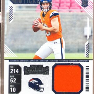 2024 Contenders Bo Nix RC JSY #RTS-BNX Broncos Rookie Ticket Swatches