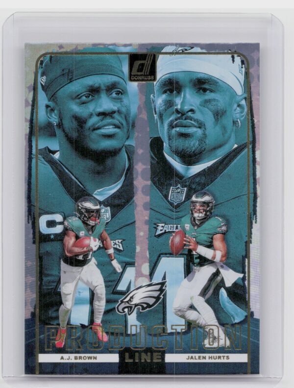 2024 Donruss A.J. Brown / Jalen Hurts 6 Eagles Production Line