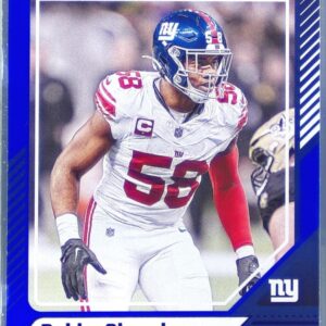 2024 Donruss Bobby Okereke Press Proof Blue 99 Giants