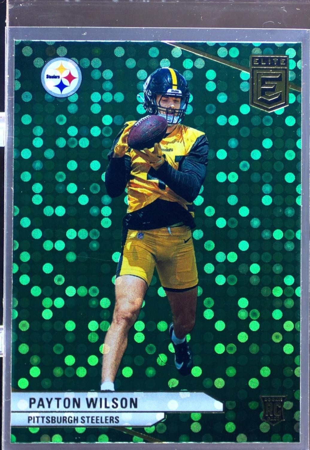2024 Donruss Elite Payton Wilson Green Disco #187 Steelers