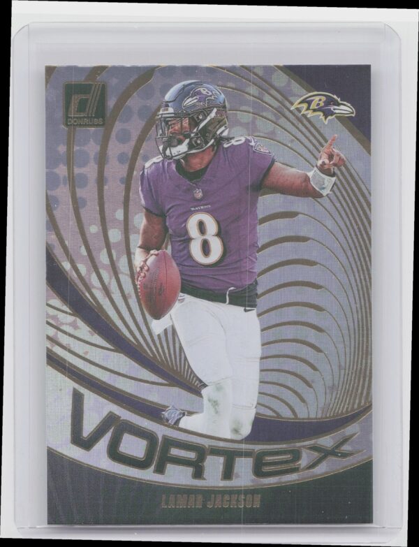 2024 Donruss Lamar Jackson VOR-LJA Ravens Vortex