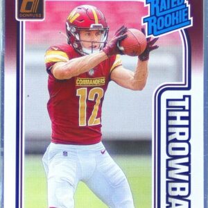 2024 Donruss Luke McCaffrey RC #16 Commanders Rated Rookies Throwback