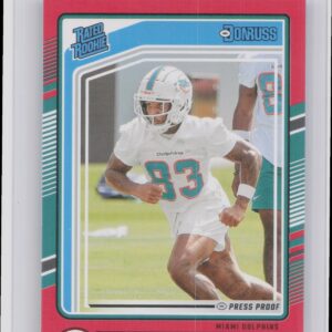 2024 Donruss Malik Washington Press Proof Red 397 Dolphins