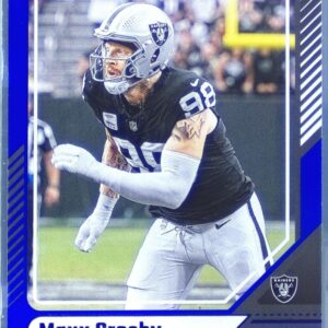 2024 Donruss Maxx Crosby Press Proof Blue 255 Raiders