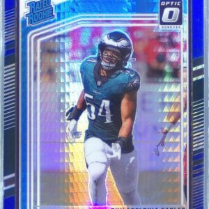 2024 Donruss Optic Jeremiah Trotter Jr. Blue Hyper RC #250 Eagles