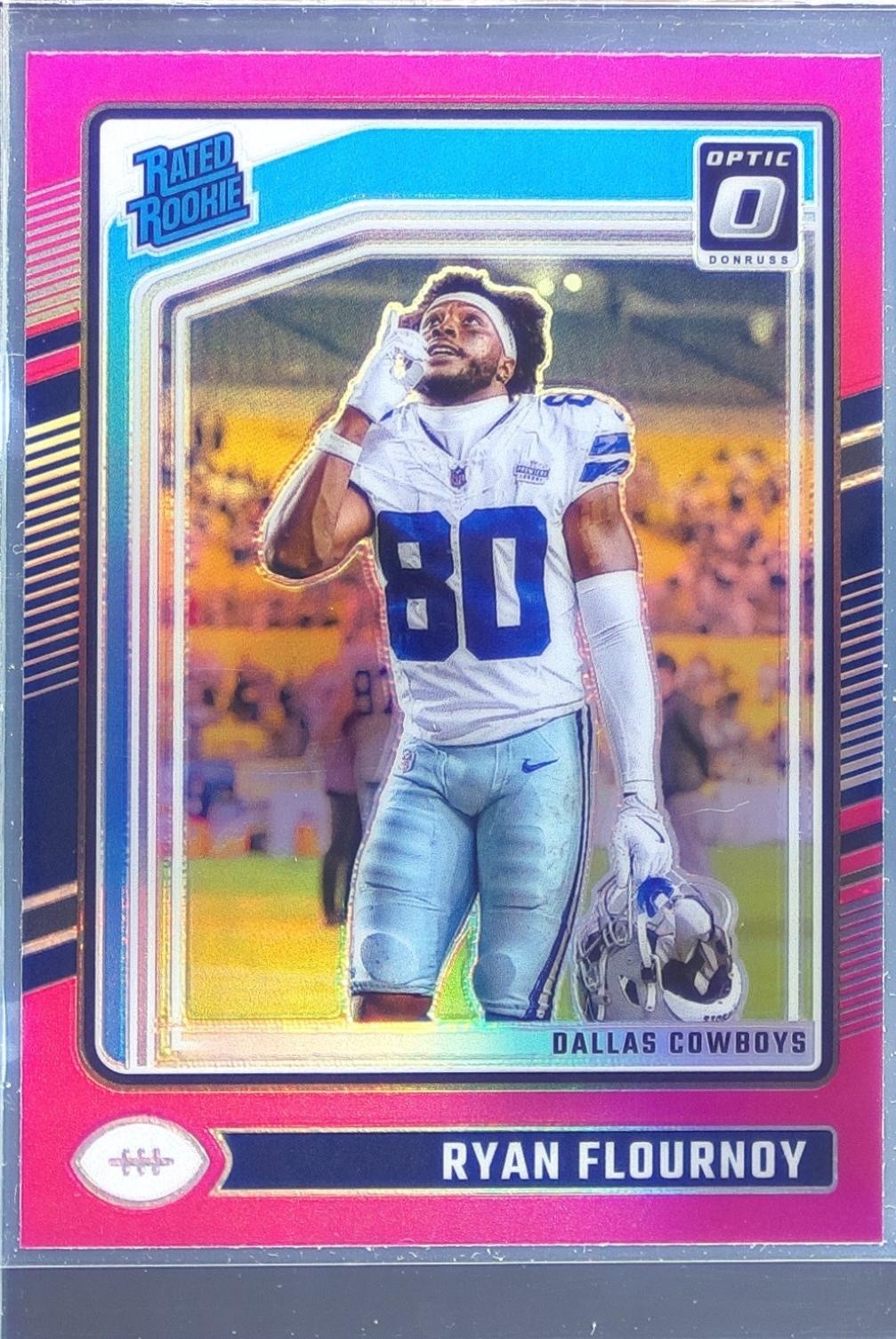 2024 Donruss Optic Ryan Flournoy Pink RC #288 Cowboys