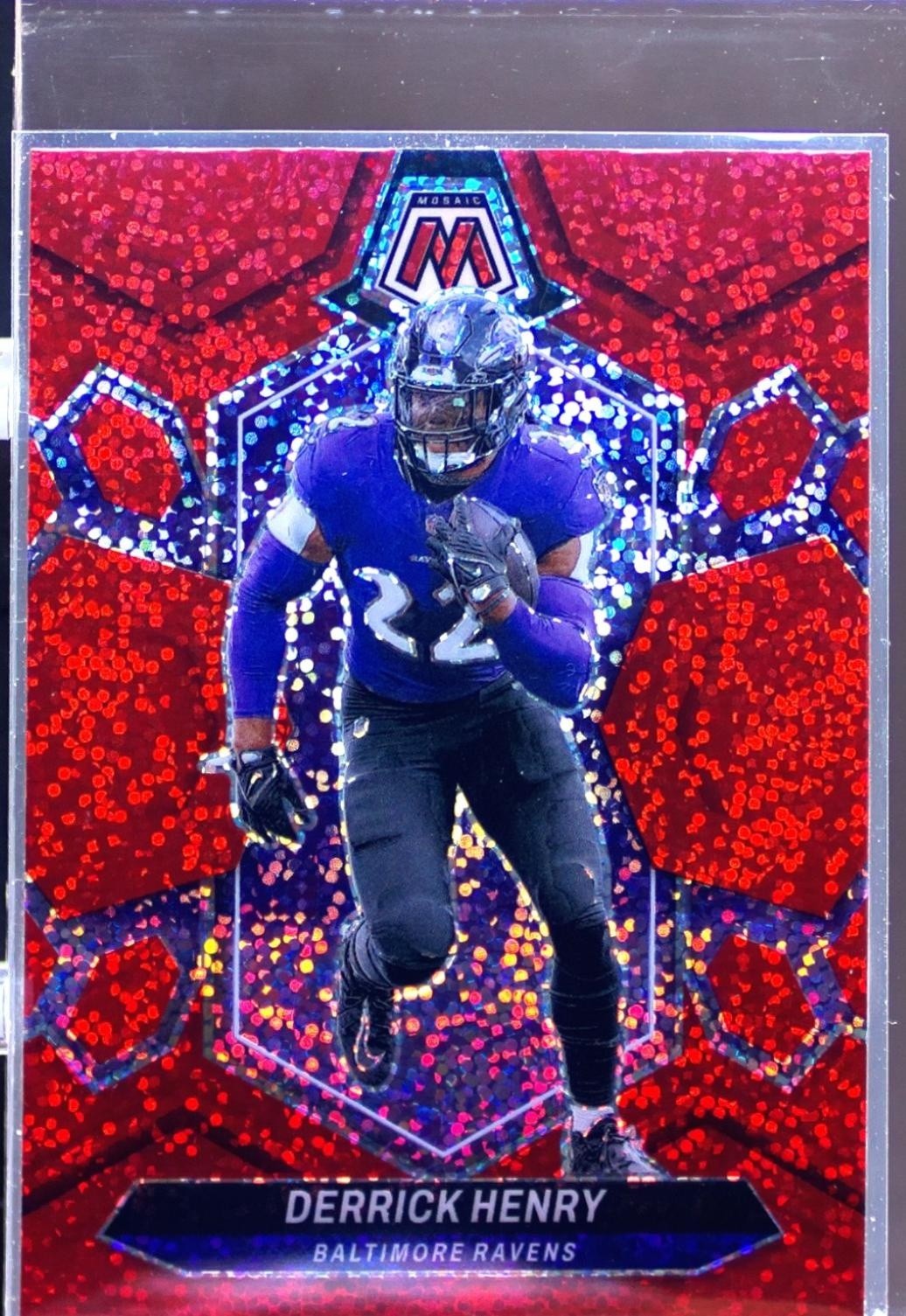 2024 Mosaic Derrick Henry Red Sparkle 16 Ravens