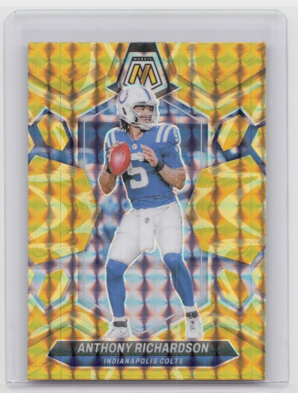 2024 Panini Mosaic Anthony Richardson Mosaic Reactive Yellow 92 Colts