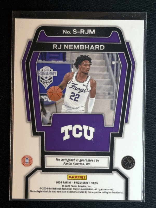 2024 Panini Prizm Draft Picks Signatures RJ Nembhard Autograph Auto Rookie RC TC - Image 3