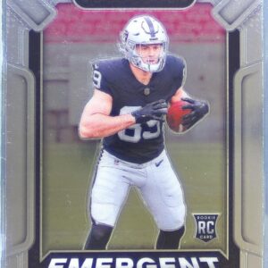 2024 Prizm Brock Bowers RC 8 Raiders Emergent