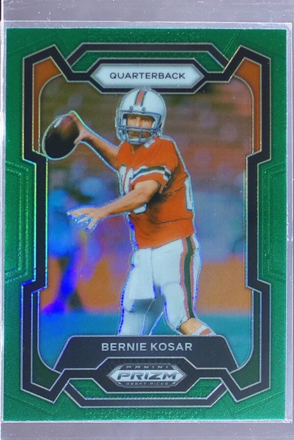2024 Prizm Collegiate Draft Picks Bernie Kosar Green 26 Hurricanes