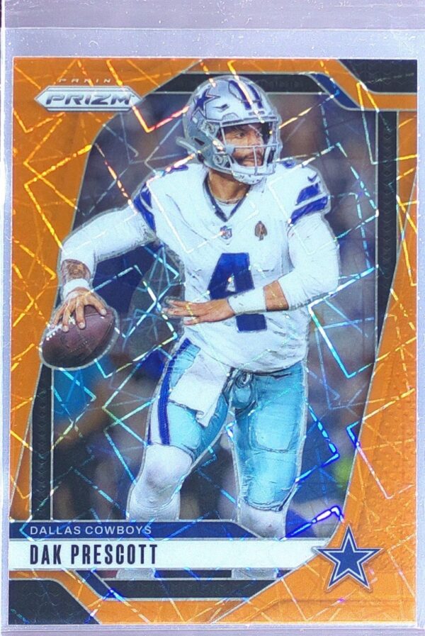 2024 Prizm Dak Prescott Orange Lazer #73 Cowboys