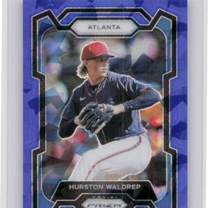2024 Prizm Hurston Waldrep Blue Ice Prizms #102 Braves
