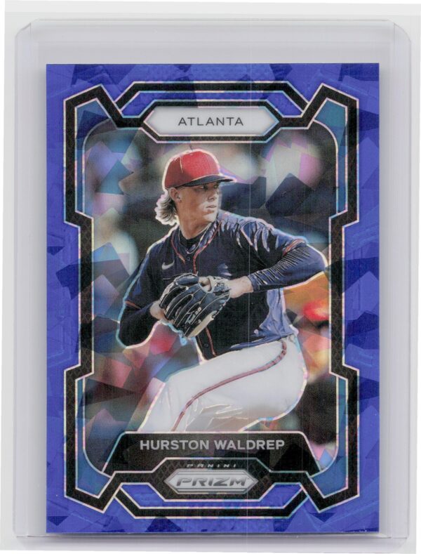 2024 Prizm Hurston Waldrep Blue Ice Prizms #102 Braves