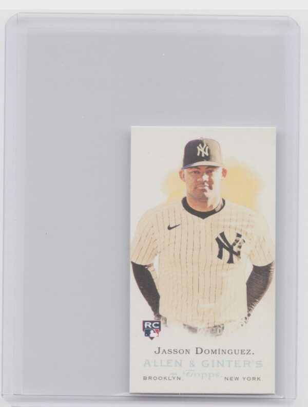 2024 Topps Allen & Ginter Jasson Domínguez #RD-18 Yankees Mini Rookie Design Var