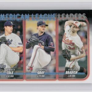 2024 Topps American League Leaders ERA (Gerrit Cole / Sonny Gray / Kyle Bradish)