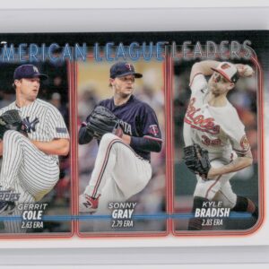 2024 Topps American League Leaders ERA (Gerrit Cole / Sonny Gray / Kyle Bradish)