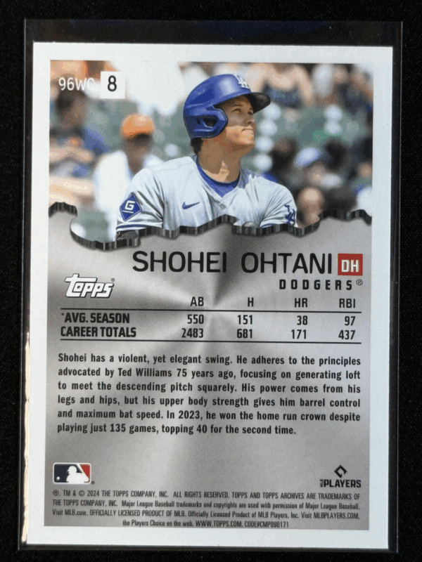 2024 Topps Archives Shohei Ohtani Wrecking Crew Dodgers 96WC8 - Image 3