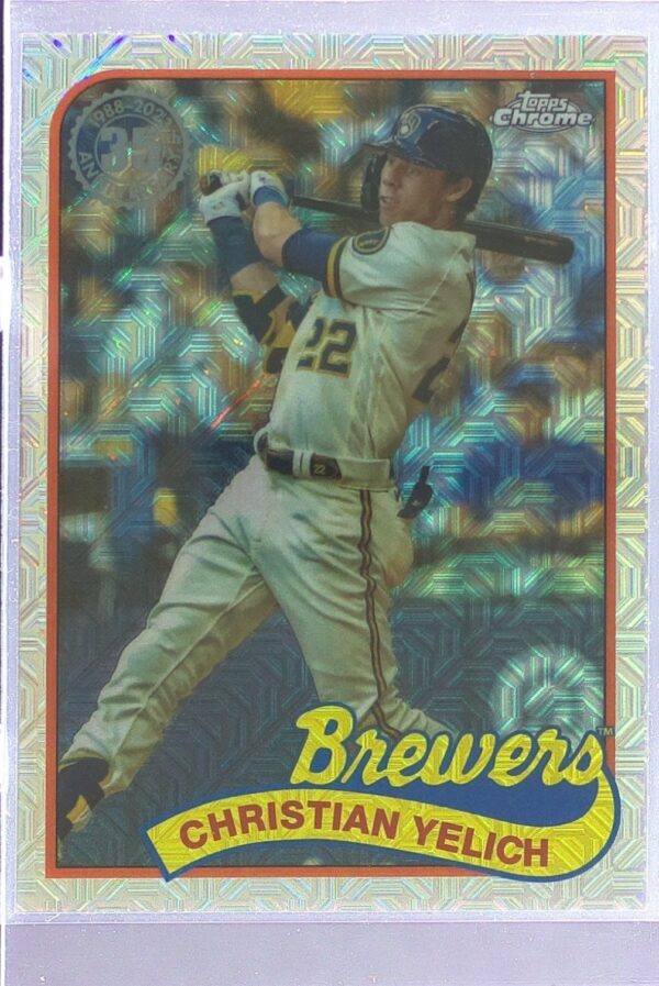 2024 Topps Chorom Mojo Christian Yelich #T89C-77 Brewers 1989 35th Anniversary