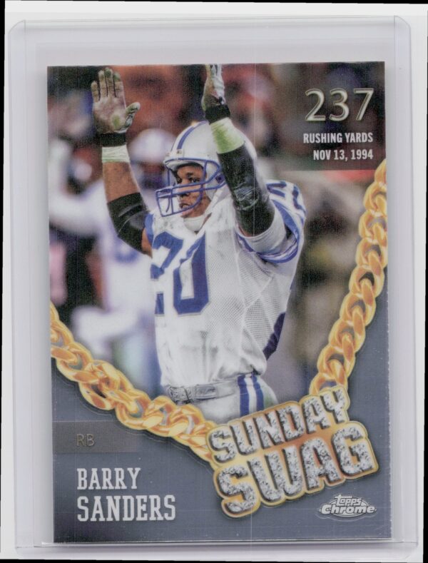 2024 Topps Chrome Barry Sanders SS-15 Lions Sunday Swag