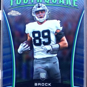 2024 Topps Chrome Brock Bowers RC #Y-17 Raiders Youthquake