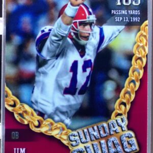2024 Topps Chrome Jim Kelly #SS-18 Bills Sunday Swag Pink Refractor