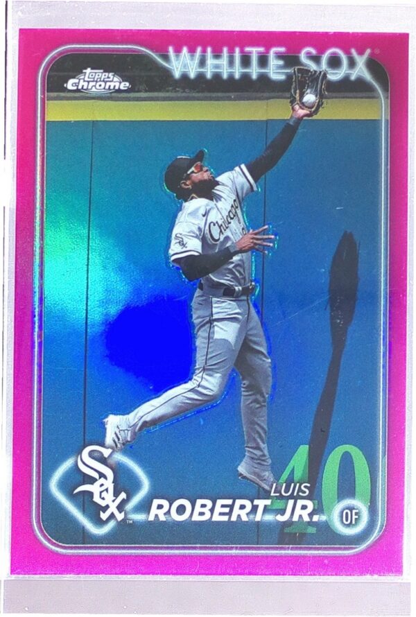 2024 Topps Chrome Luis Robert Jr. Pink Refractors #86 Sox