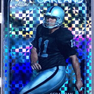 2024 Topps Chrome Sebastian Janikowski X Fractor #154 Raiders