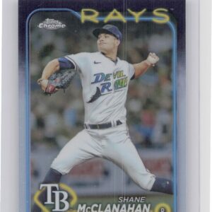 2024 Topps Chrome Shane McClanahan Refractors #135 Rays