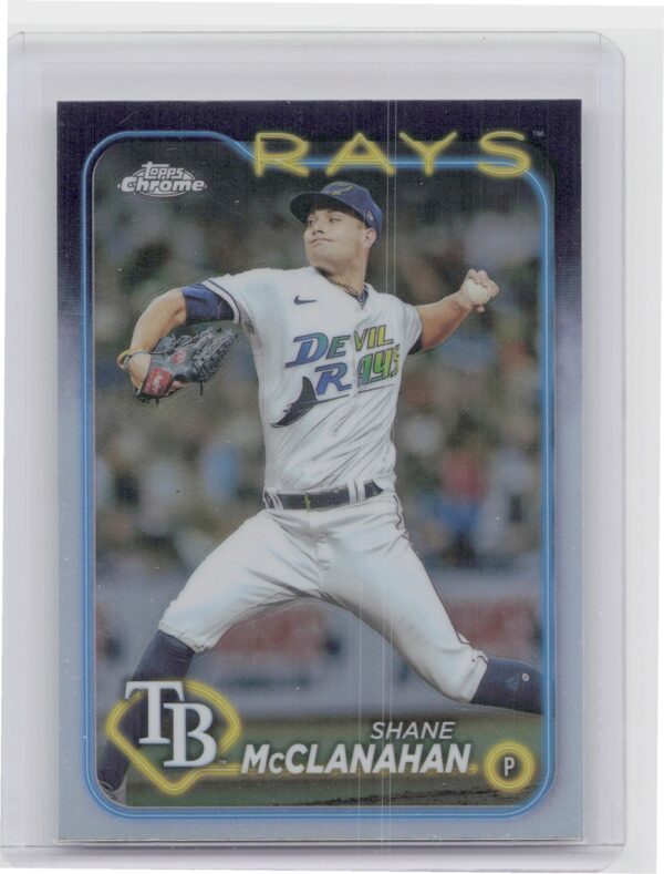 2024 Topps Chrome Shane McClanahan Refractors #135 Rays