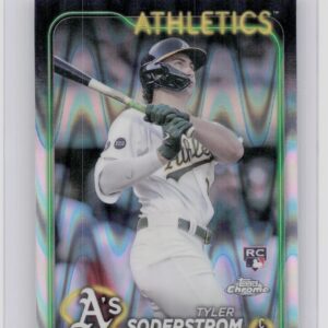 2024 Topps Chrome Update Tyler Soderstrom RayWave Refractors #USC22 Athletics