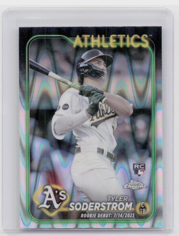 2024 Topps Chrome Update Tyler Soderstrom RayWave Refractors #USC22 Athletics