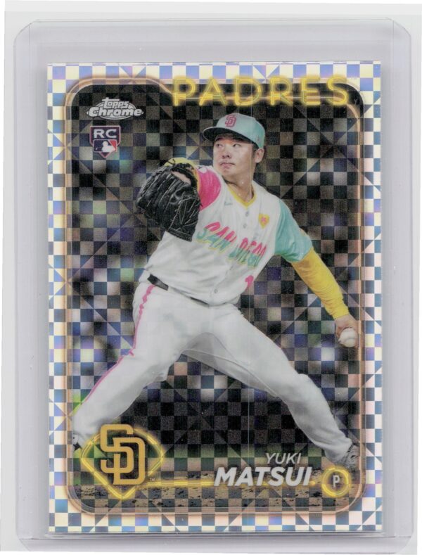 2024 Topps Chrome Update Yuki Matsui X Fractors RC #USC187 Padres