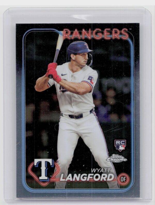 2024 Topps Chrome Wyatt Langford RC #122 Rangers