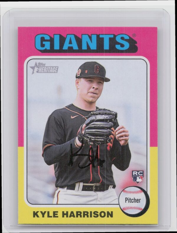 2024 Topps Heritage Mini Kyle Harrison RC #324 Giants