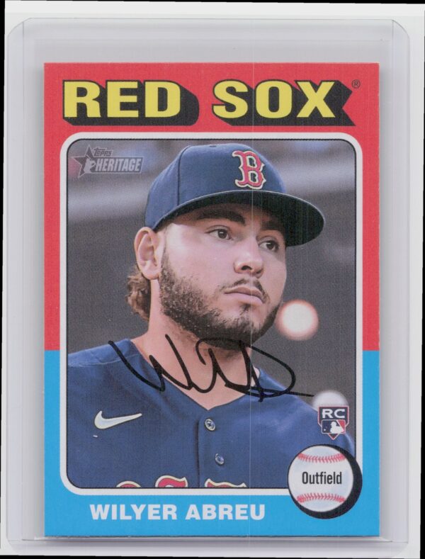 2024 Topps Heritage Mini Wilyer Abreu RC #385 Sox