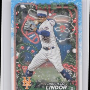 2024 Topps Holiday Francisco Lindor SP VAR #H36 Mets