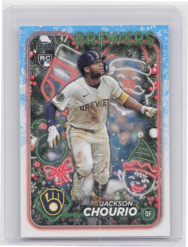 2024 Topps Holiday Jackson Chourio RC #H119 Brewers
