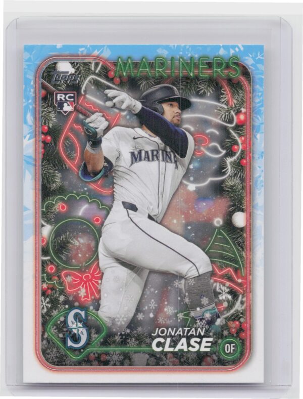 2024 Topps Holiday Jonatan Clase Rookie H14 Mariners